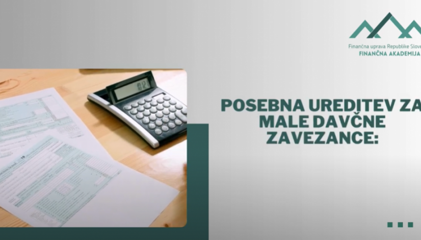 Posebna urediotev za male davčne zavezance po 1.1.2025